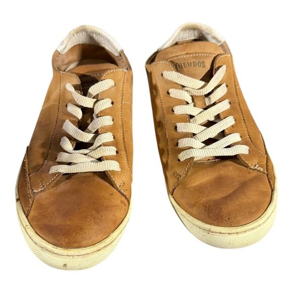 Soludos Men’s Leather Low Top Sneakers Tan Brown Casual Shoes Size 9 (EU 39.5) - Picture 3 of 8
